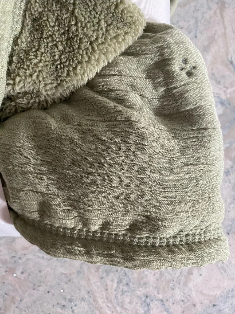 Threshold Sage Green Plush Sherpa Throw Blanket
